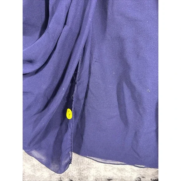 Ted Baker Dress Womens Size 1 Strapless Sleeveless Zip 100% Silk‎ Pleats - Picture 8 of 16